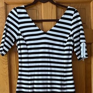 Black and white striped Banana Republic dress NWOT